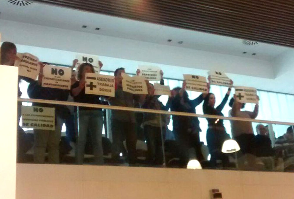 protestas pleno leganes funcionarios