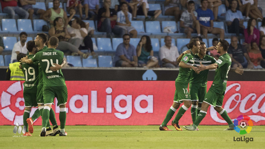 El Leganés venció al Celta en su estreno en primera.