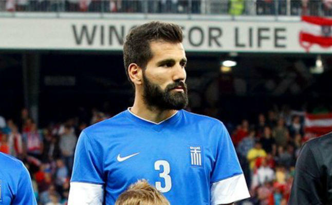 Siovas con la selección griega.