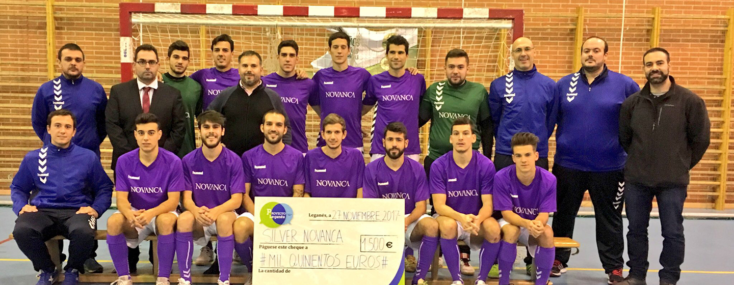 Proyecto Leganes donación al fútbol sala Silver Novanca