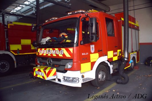 camiones de los bomberos de leganes