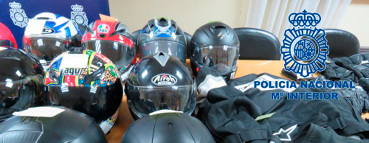policia de madrid detiene ladrones moto