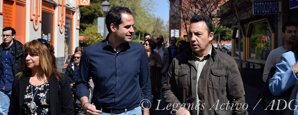 Ignacio Aguado visita Leganes Una tapa con aguado