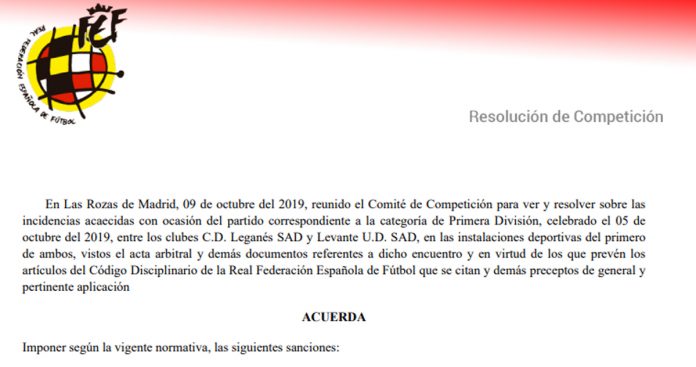 rfef resolucion