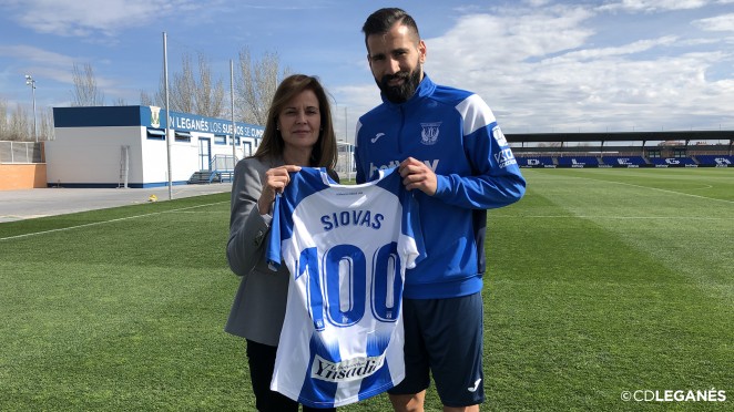 Siovas 100 partidos CD Leganés