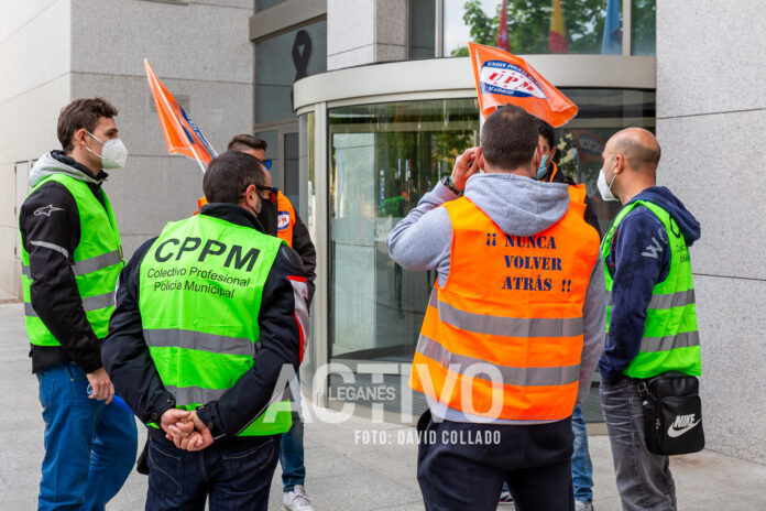 protesta policia local