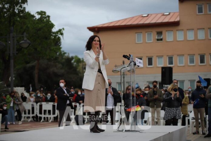 isabel diaz ayuso en leganes