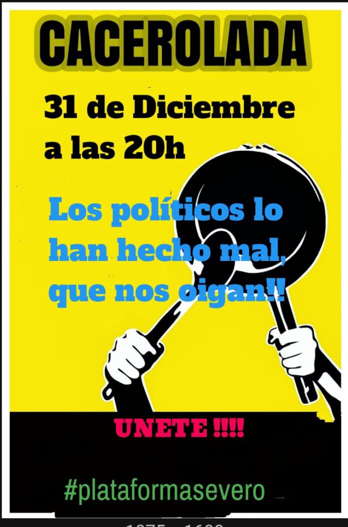 cartel cacerolada