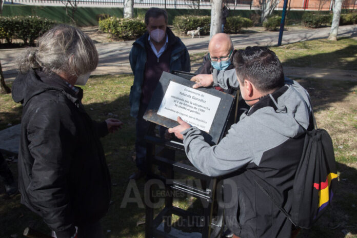 placa yolanda gonzalez leganes