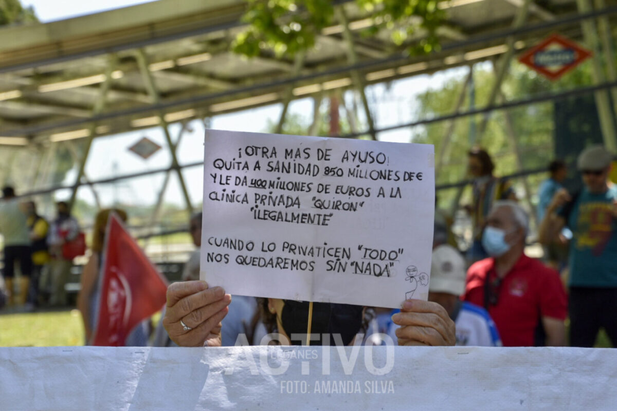 manifestacion por la sanidad publica leganes