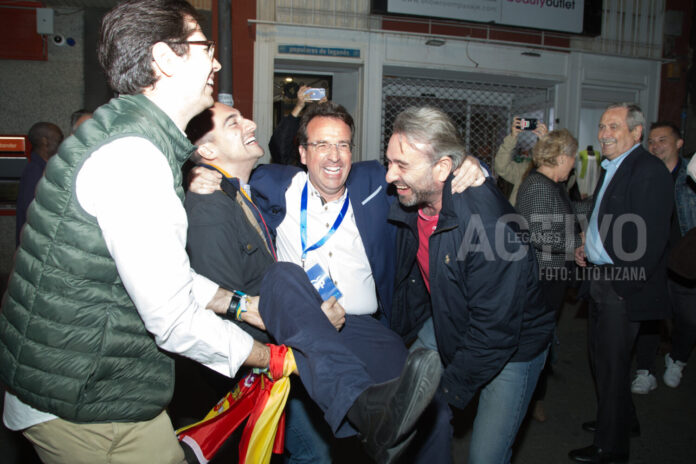 recuenco pp leganes celebracion elecciones 2023