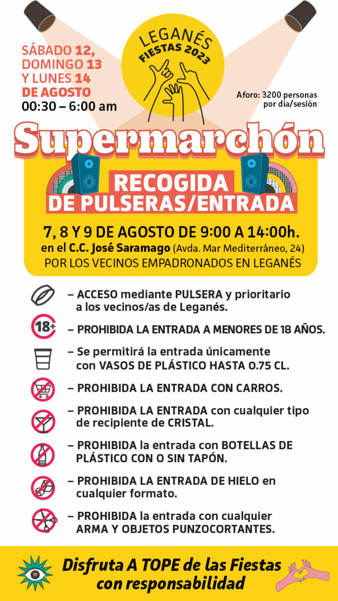 cartel entradas supermarchon fiestas leganes