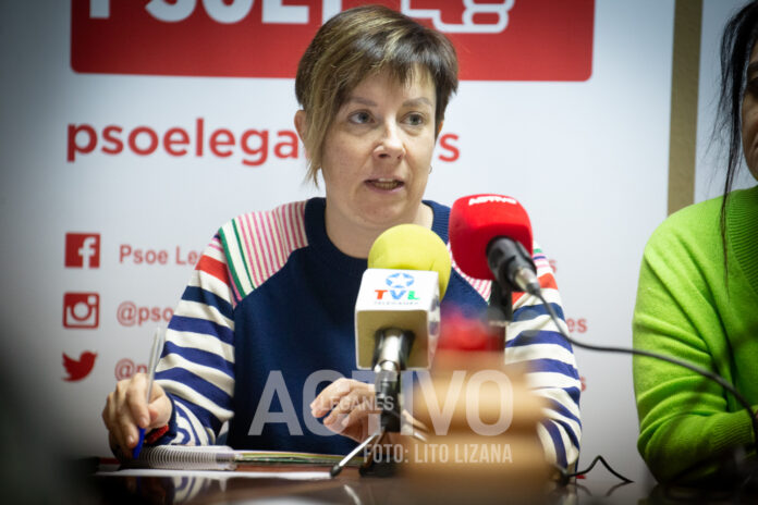 rueda de prensa psoe leganés laura oliva