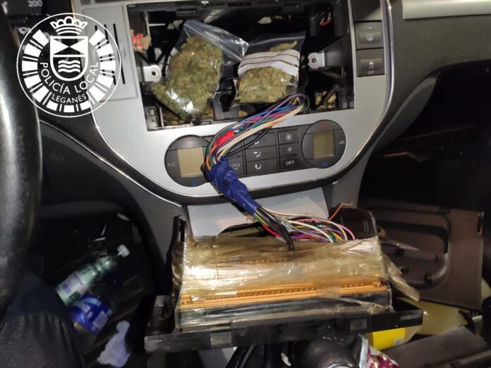 marihuana coche leganes
