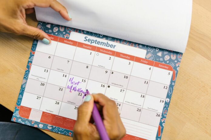 calendario escolar septiembre