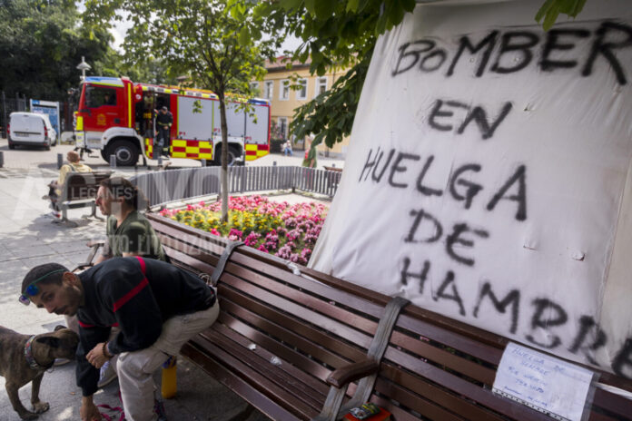 bomberos leganes huelga hambre