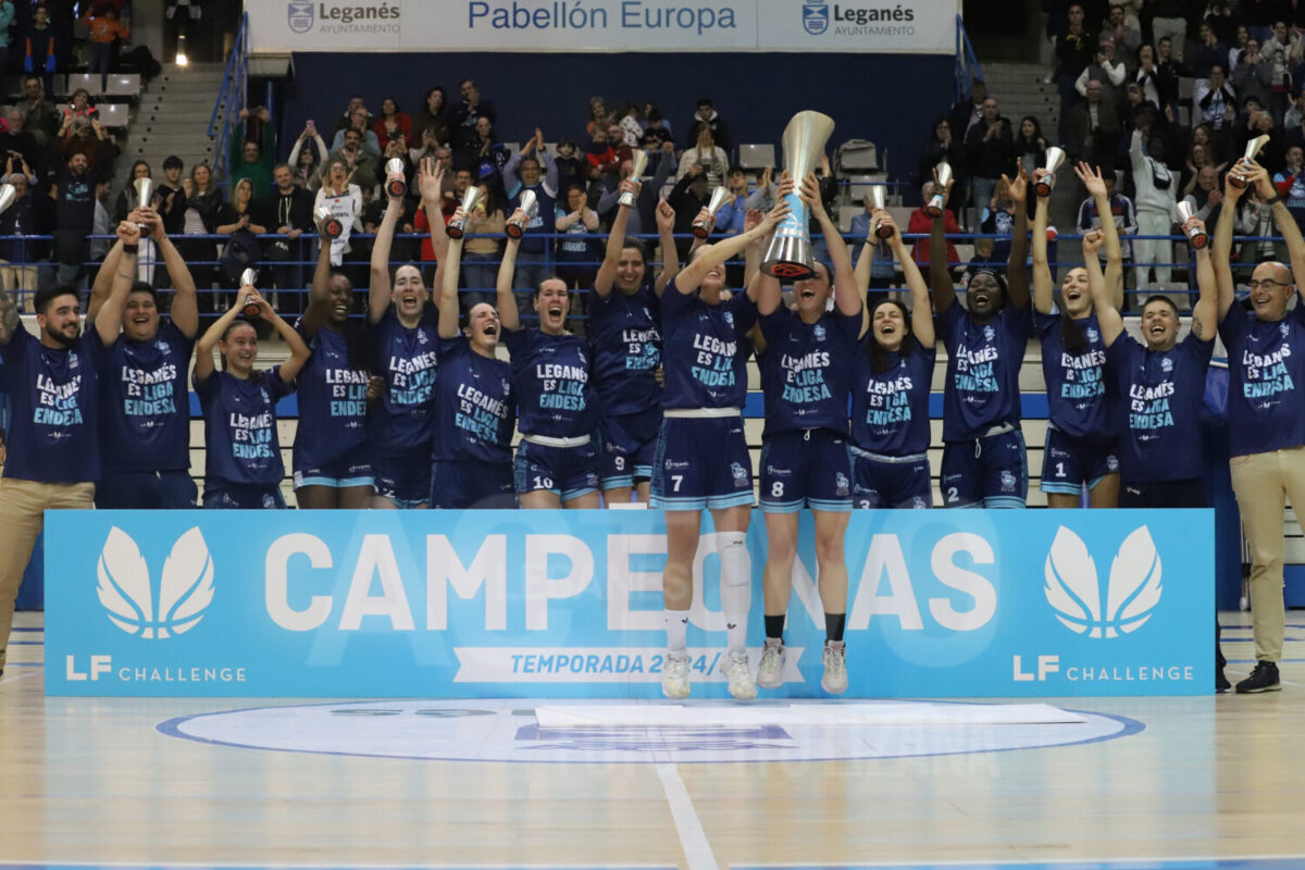 celebracion baloncesto leganes ascenso primera