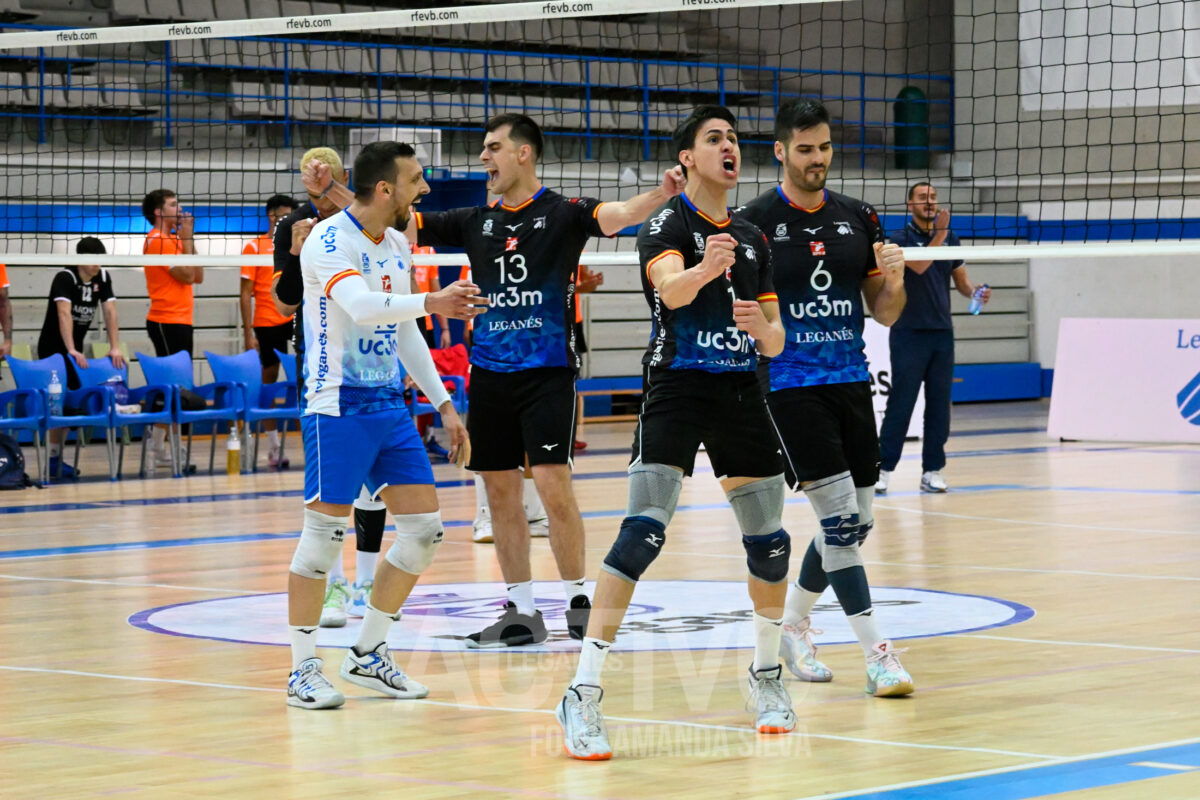 celebración voleibol leganes ascenso