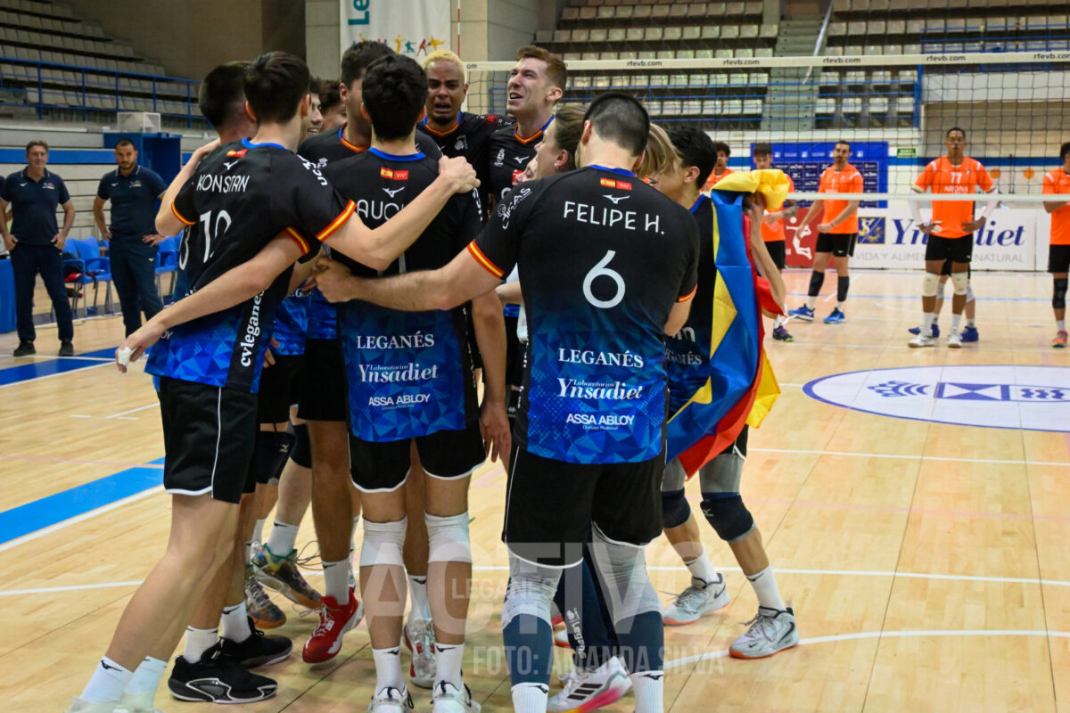 celebración voleibol leganes ascenso