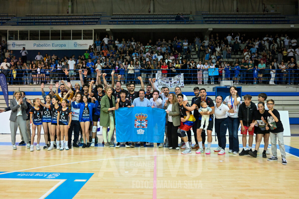 celebración voleibol leganes ascenso