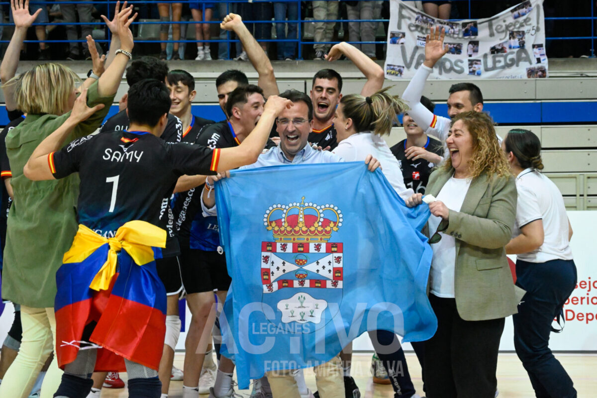 celebración voleibol leganes ascenso