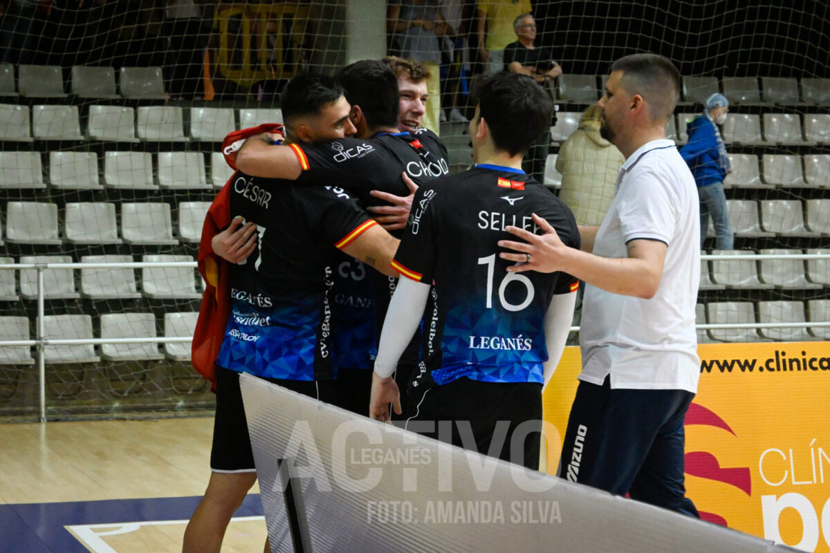 celebración voleibol leganes ascenso