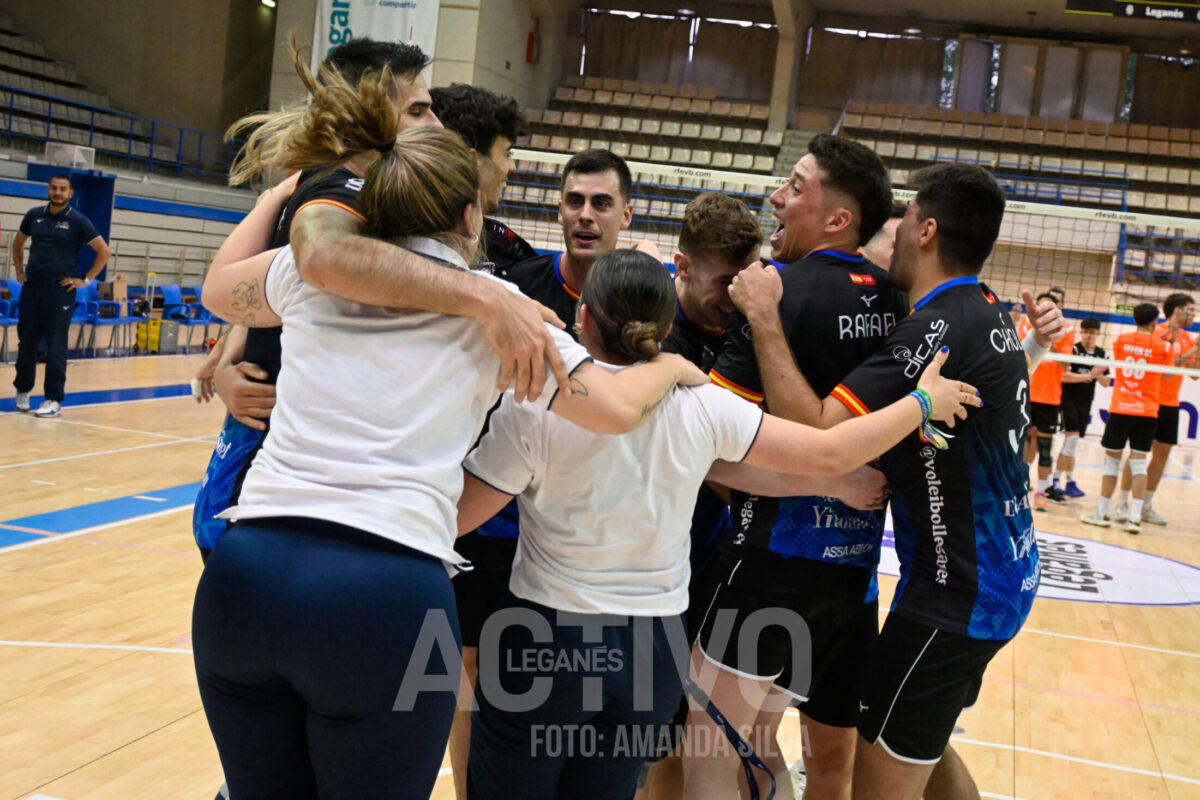 celebración voleibol leganes ascenso