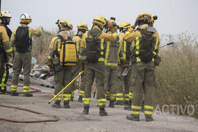 bomberos forestales incendio leganes