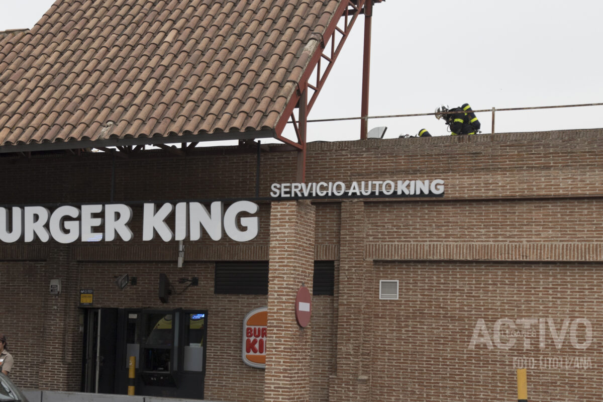 bomberos burguer king leganes