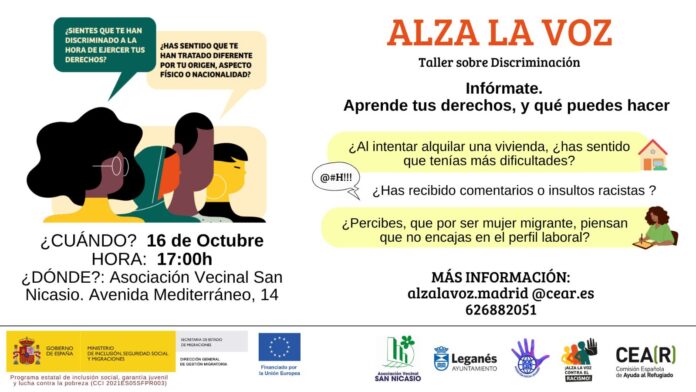 Alza la Vox. Taller contra la Discriminación por CEAR.